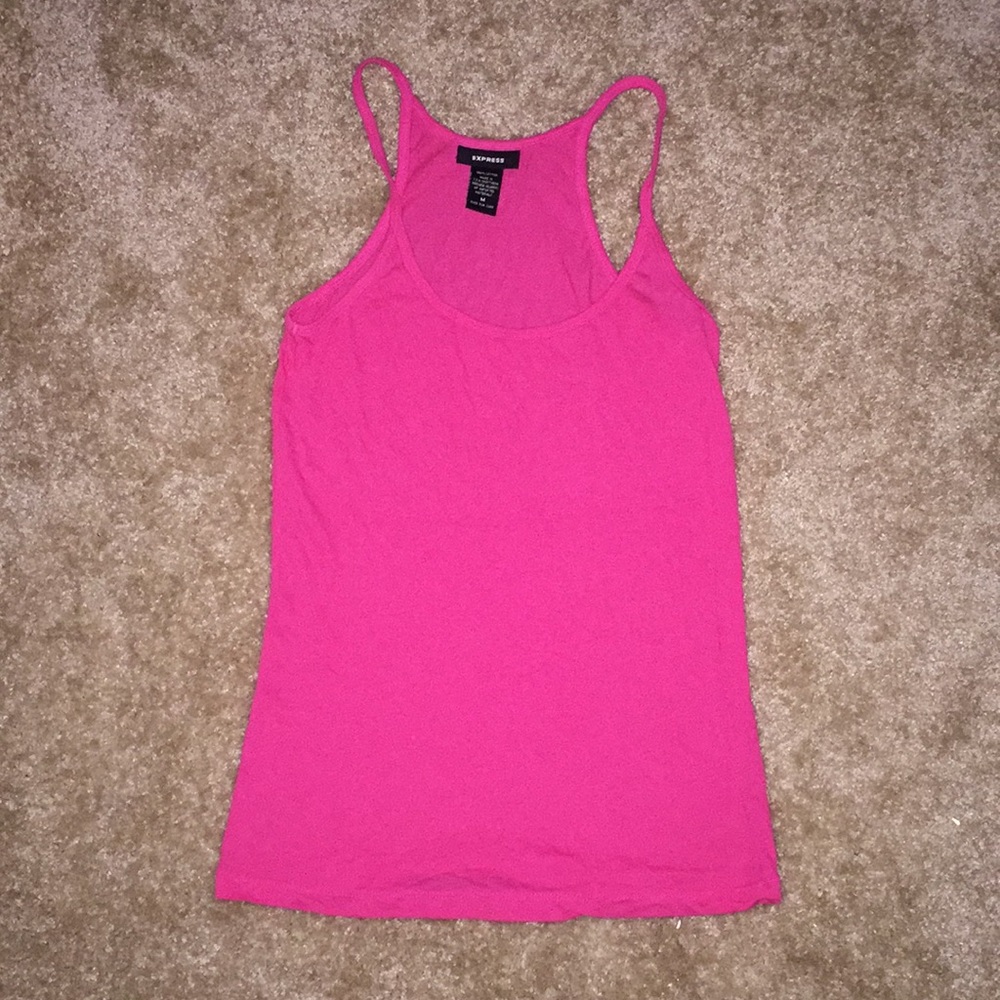 Express Pink Racer Back Cotton Tank Sz. M